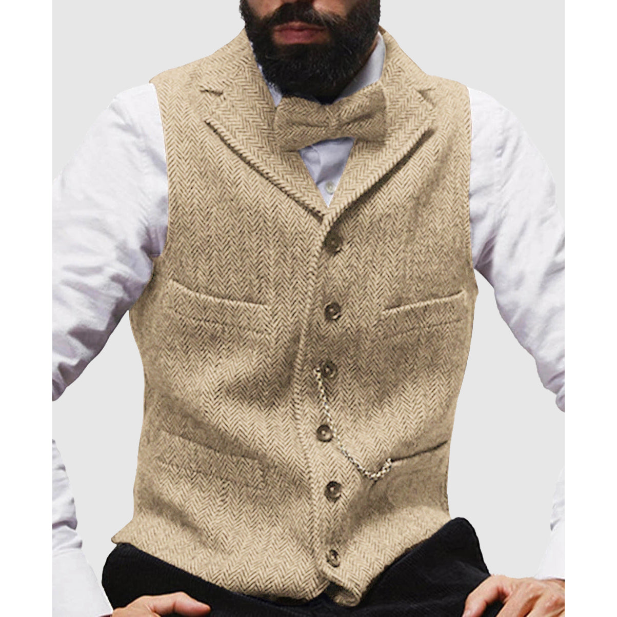 Slim Fit Men's Wool Vest