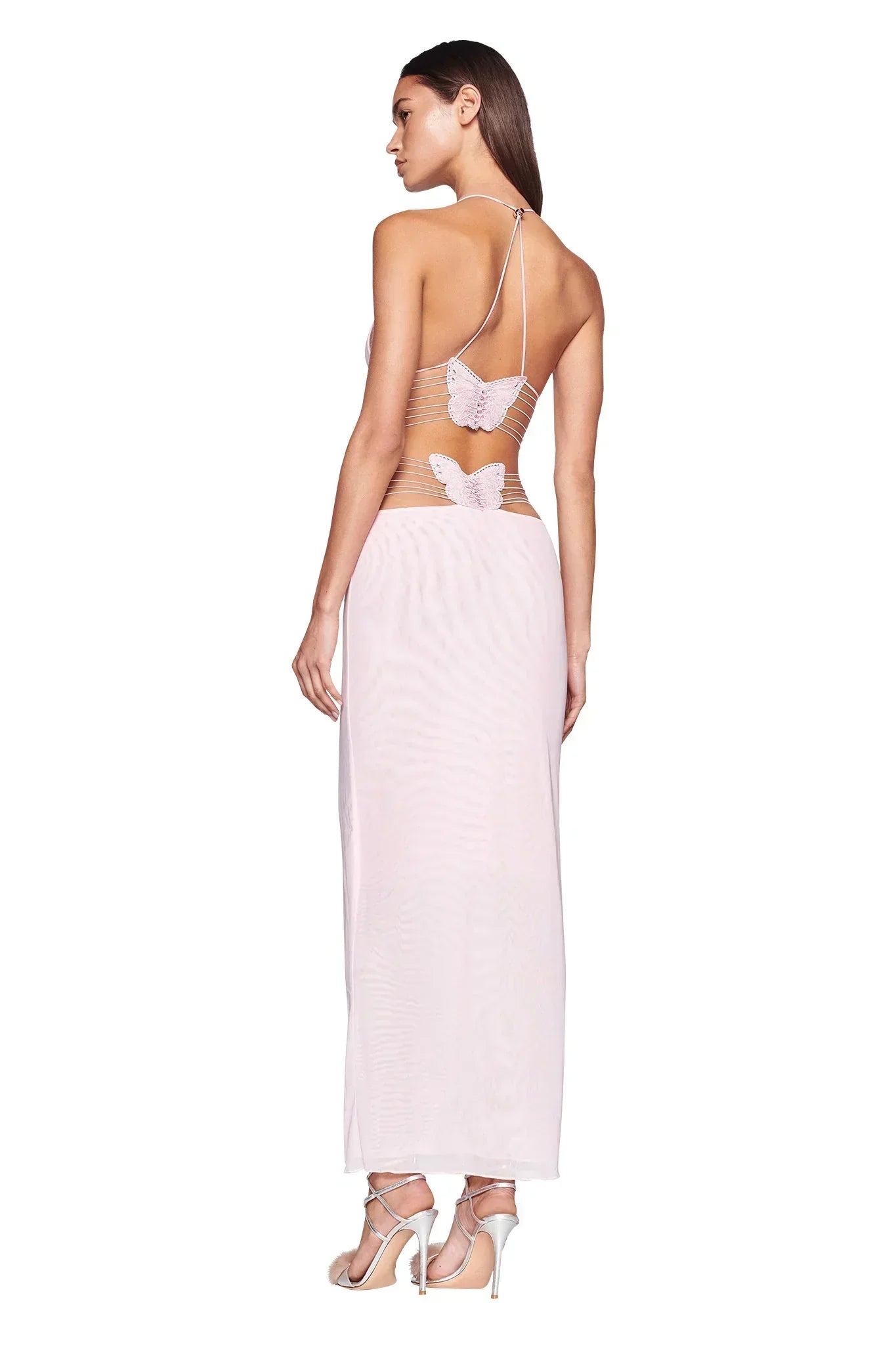Casual Summer Maxi Dress with Open Back Design