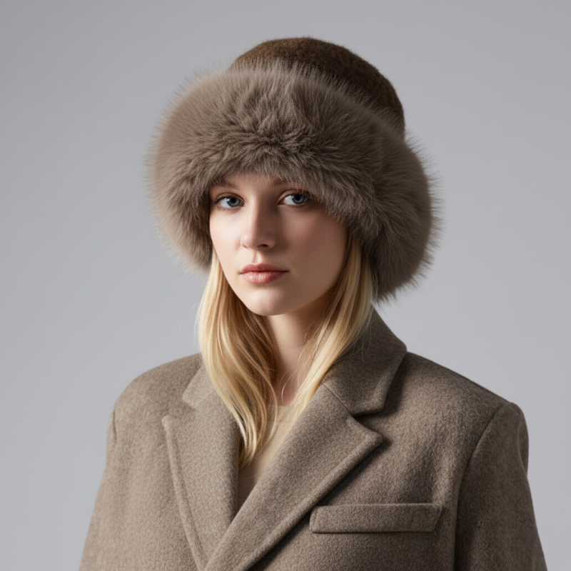 Luxurious Mink Fur Beanie Hat