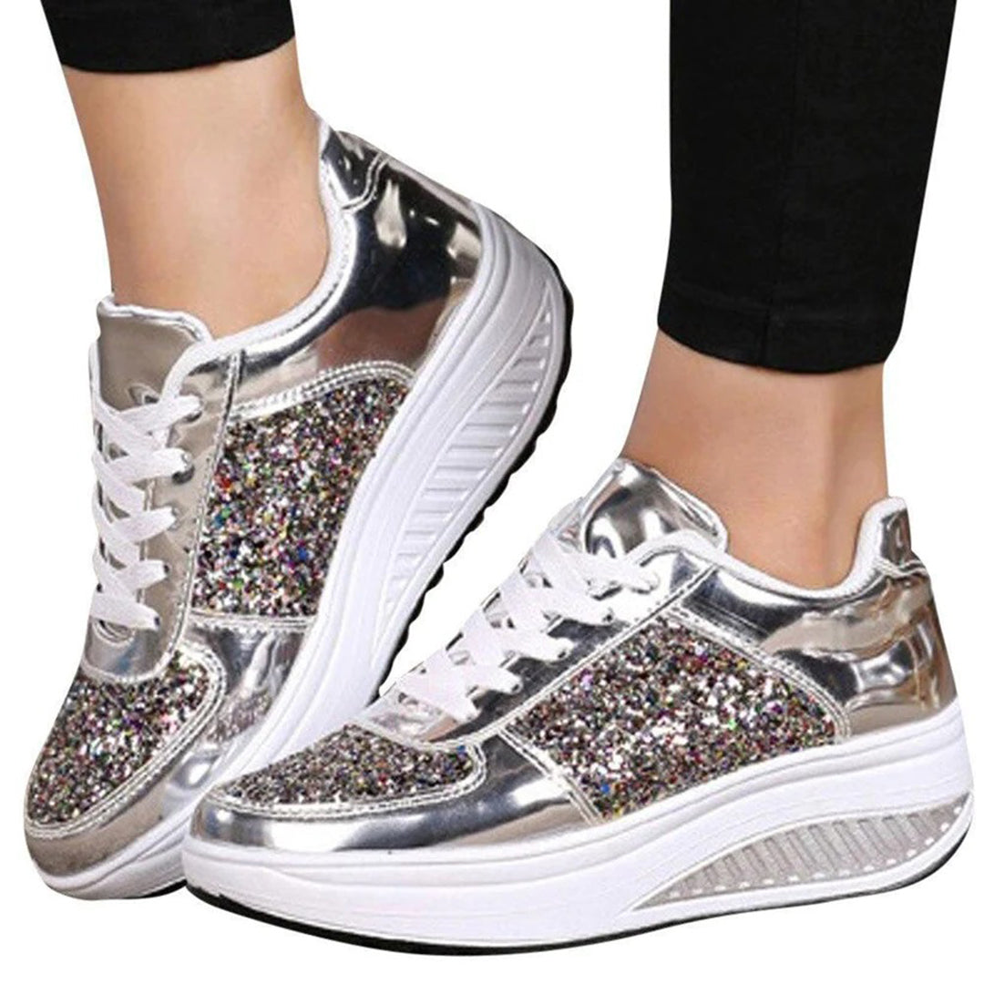 Sparkly High Top Sneakers for Women