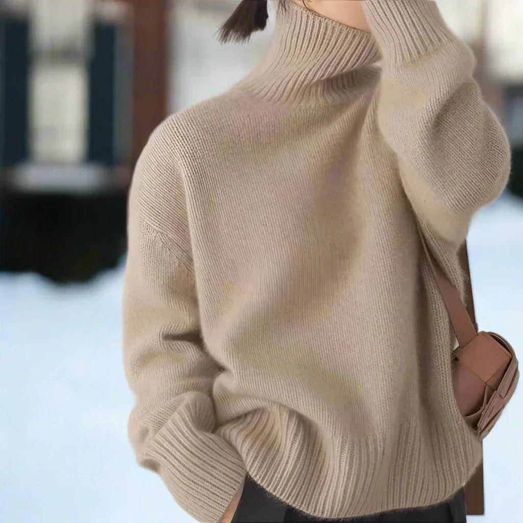 Cozy Oversized Long Sleeve Women's Sweater