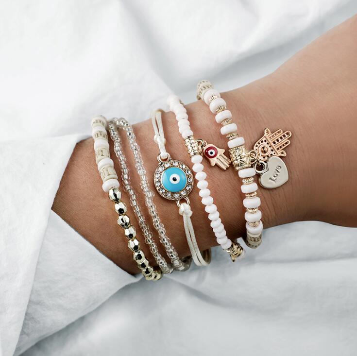 Good Luck Hamsa Charm Bracelet - Nocini