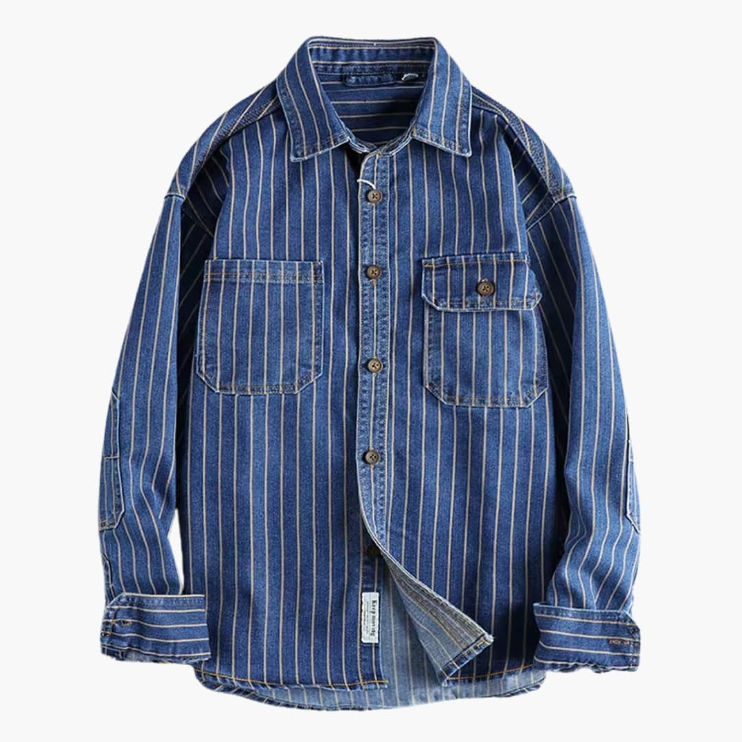 Classic Striped Mens Casual Shirt