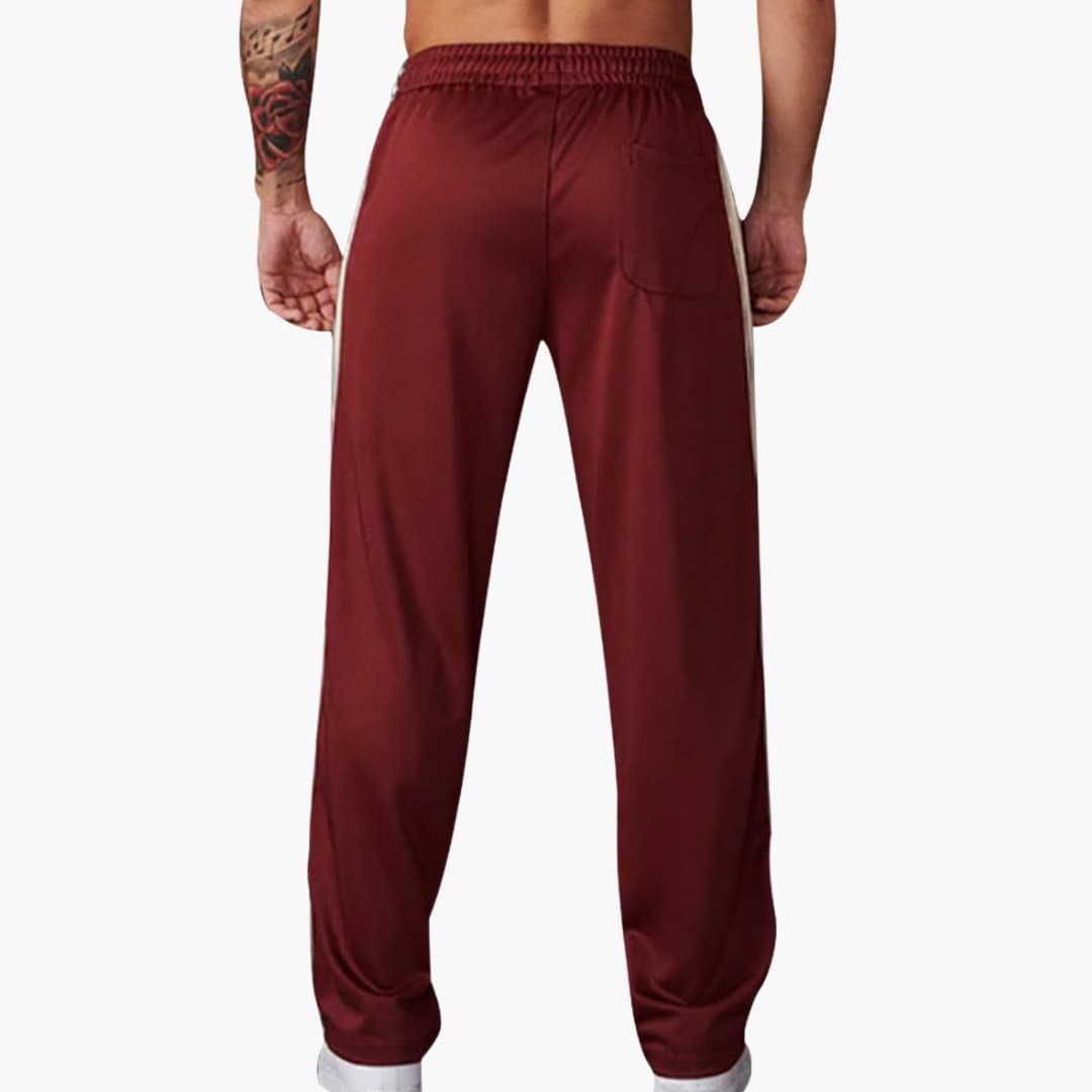 Slim Fit Stripe Side Men's Trousers