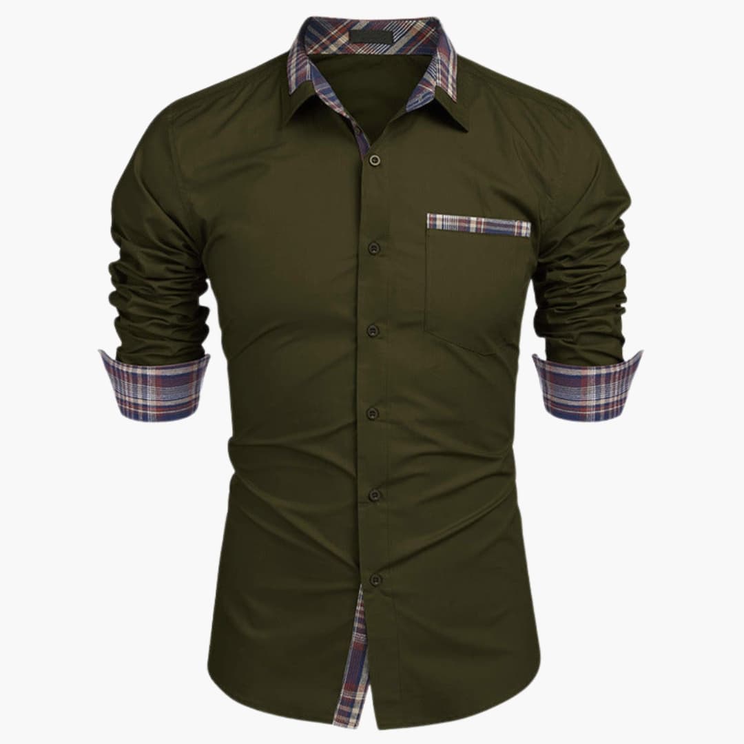 Classic Casual Check Button Down Shirt