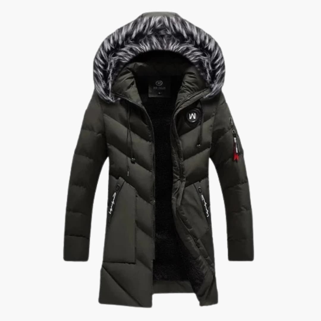 Waterproof Quilted Men's Winter Parka Jacket