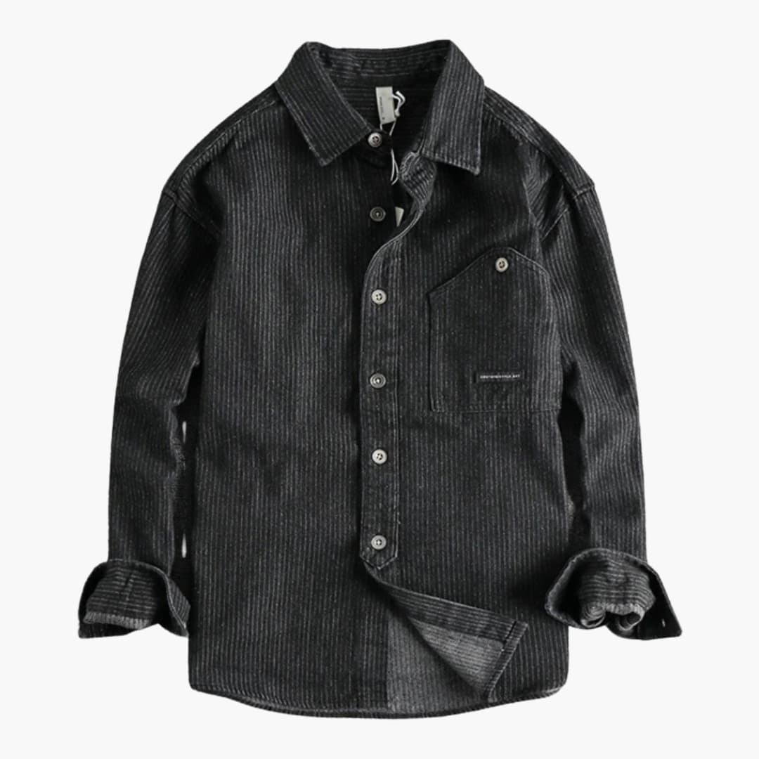 Practical Work Shirt with Pocket Storage and Snap Buttons