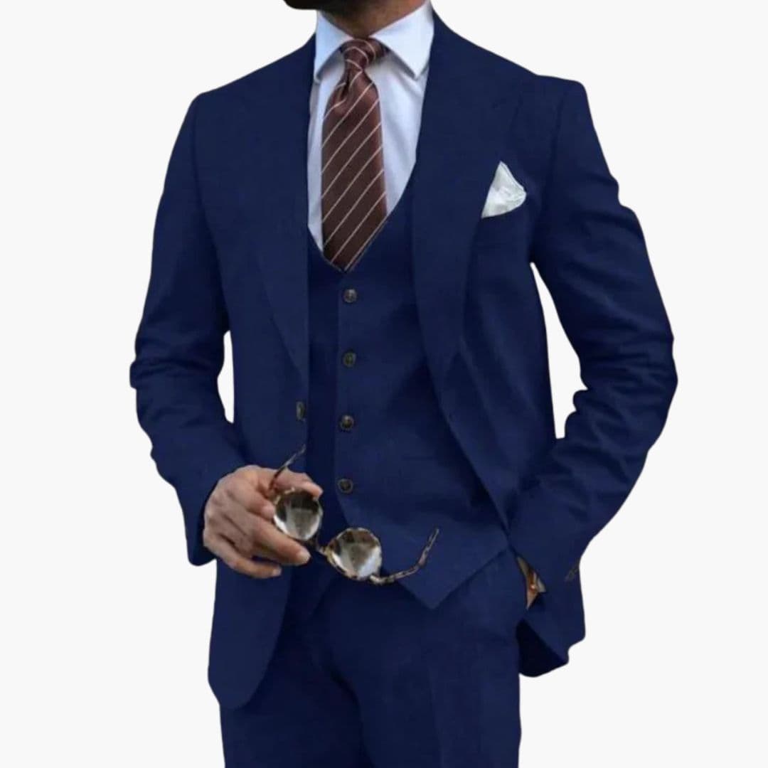 Classic Fit 3-Piece Business Suit