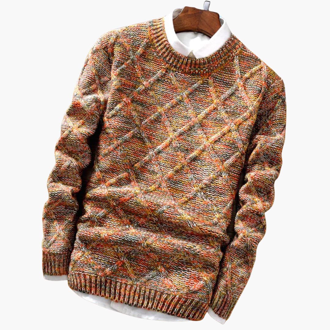 Soft Crew Neck Textured Sweater
