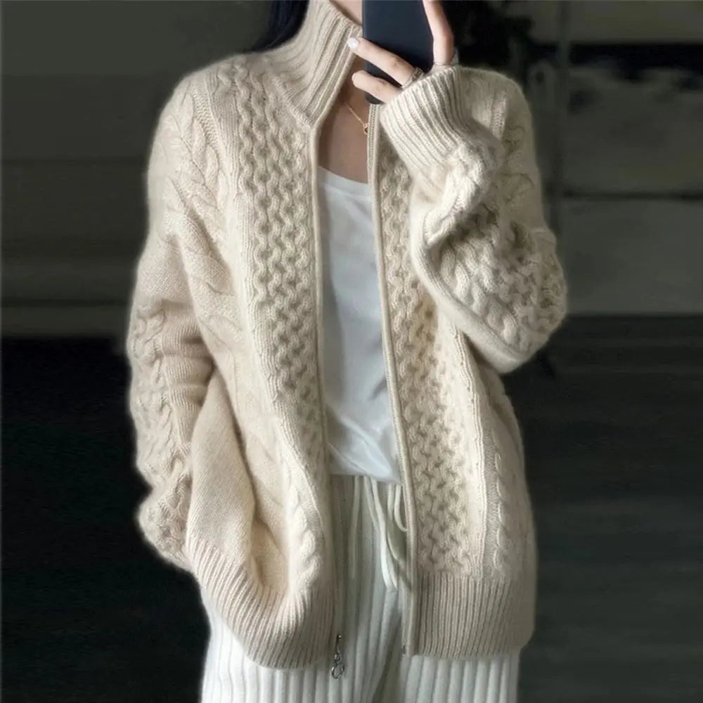 Warm Crew Neck Women's Sweater for Layering - Nocini