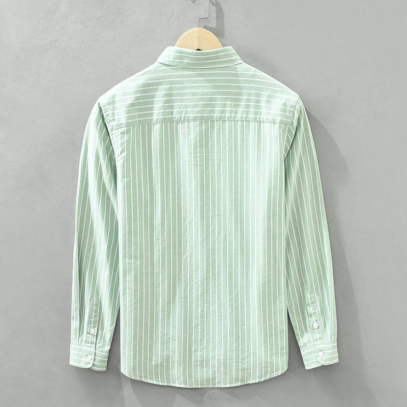 Classic Horizontal Stripe Dress Shirt