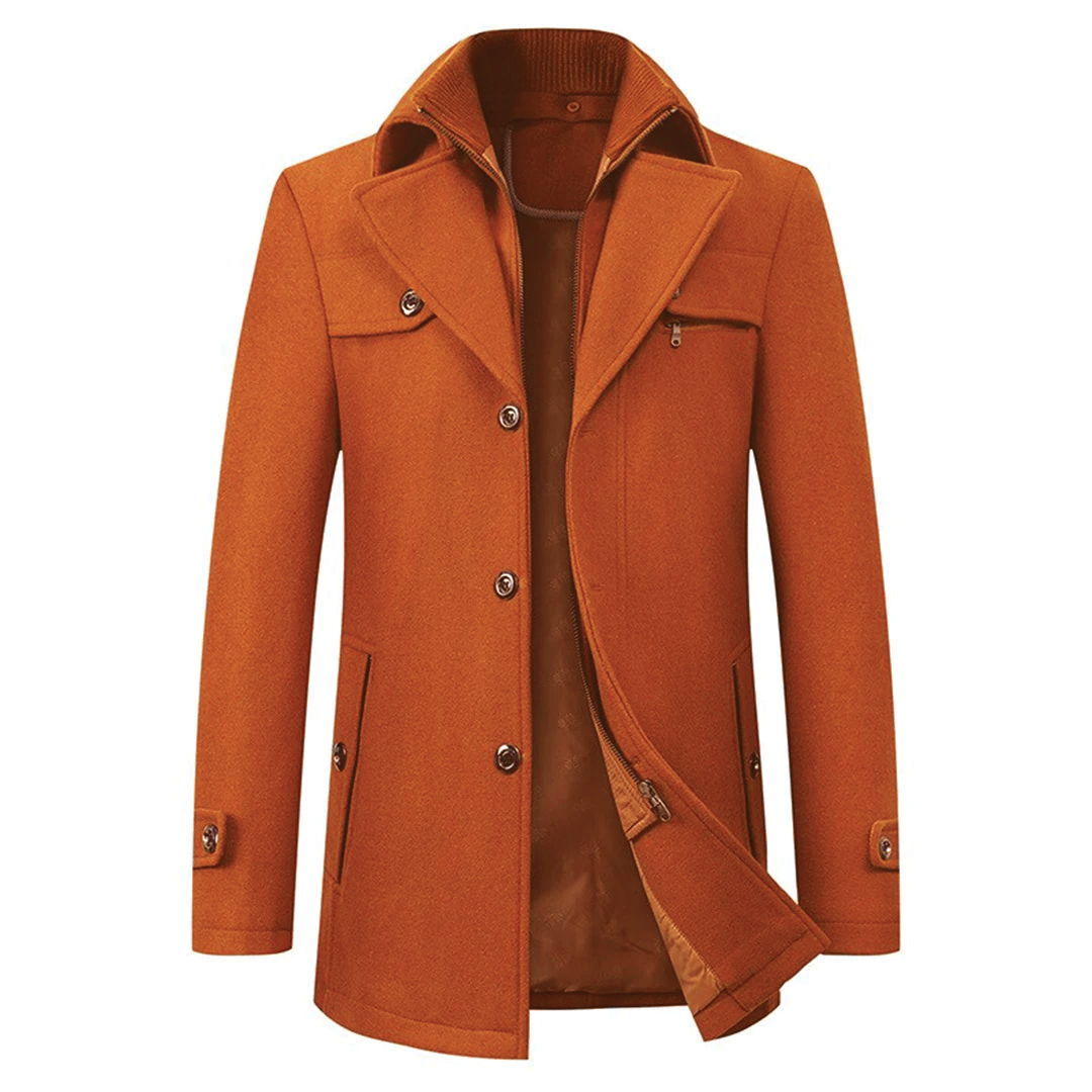Warm Wool pea Coat for Men