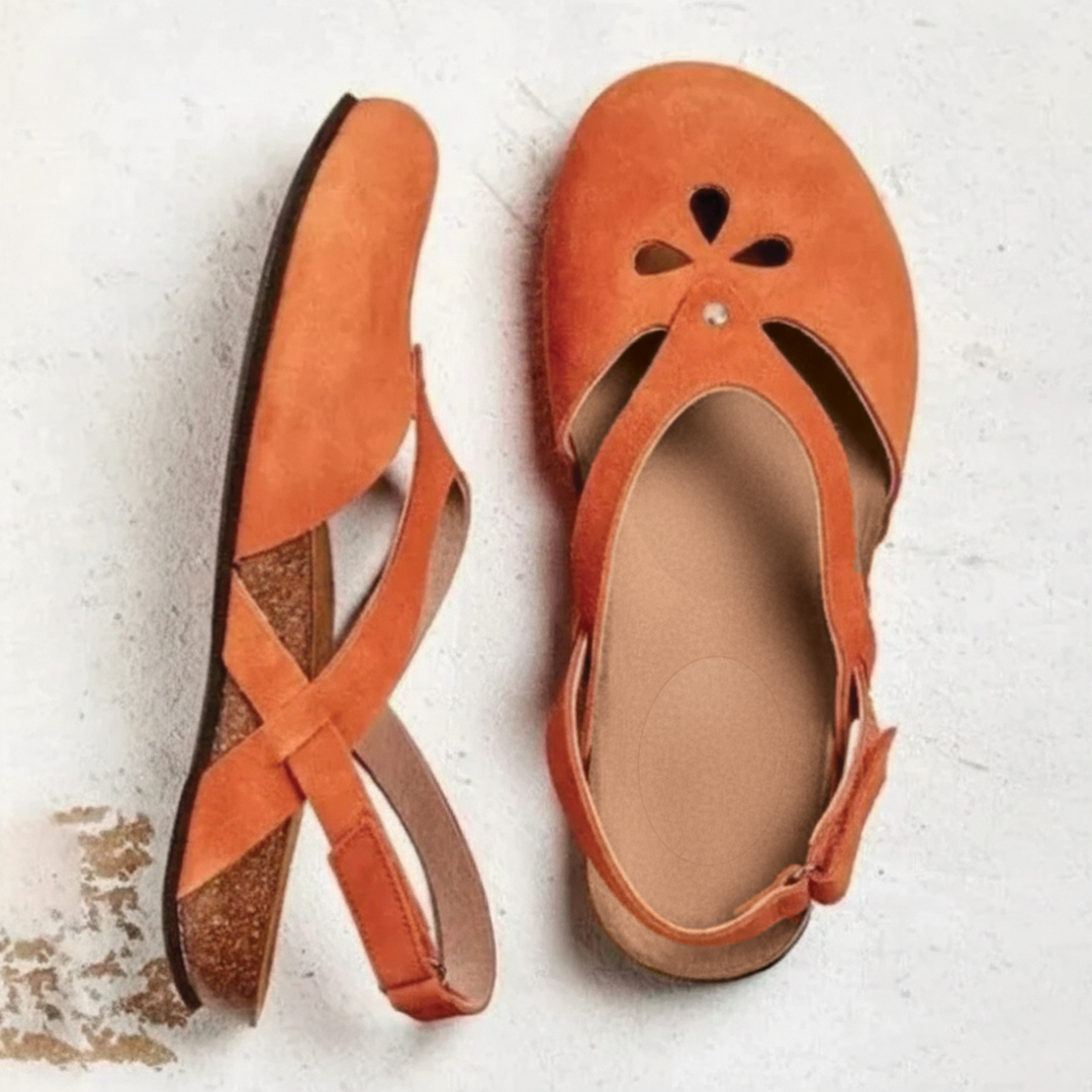Classic Comfortable Slingback Heeled Sandals