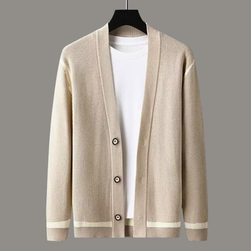 Classic Striped Open Cardigan