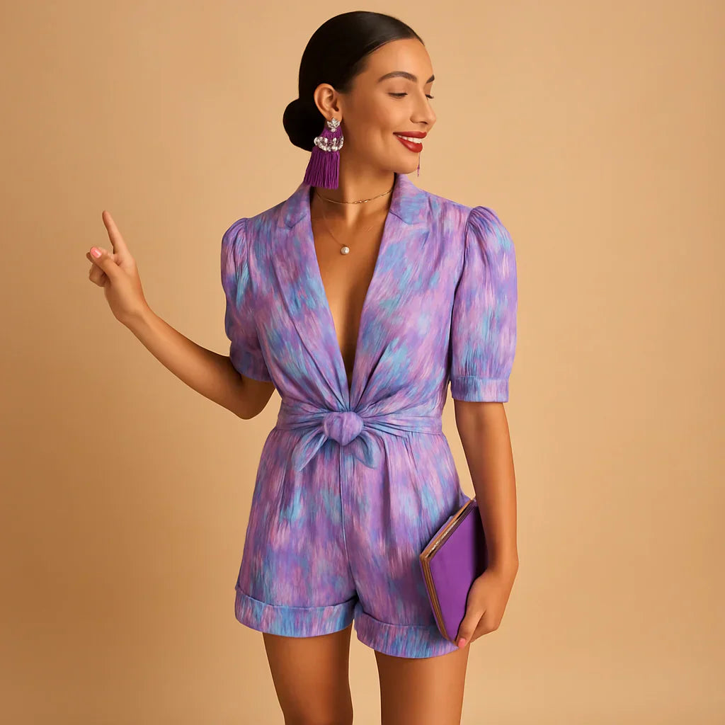 Fun Sunny Top with Puffy Sleeves