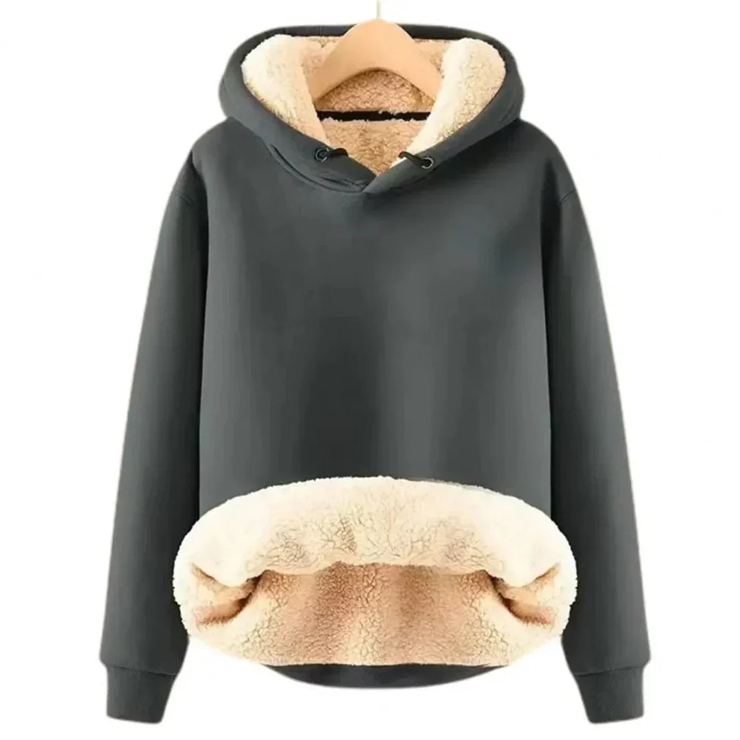 Comfy Fleece Lined Women's Hooded Sweatshirt