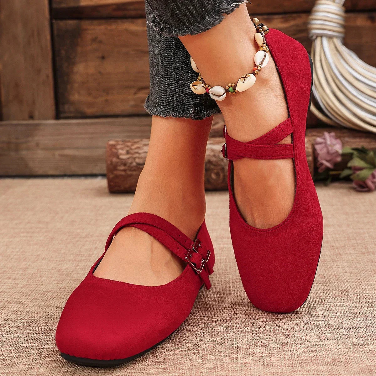 Fashionable Leopard Ballerina Shoes for Women