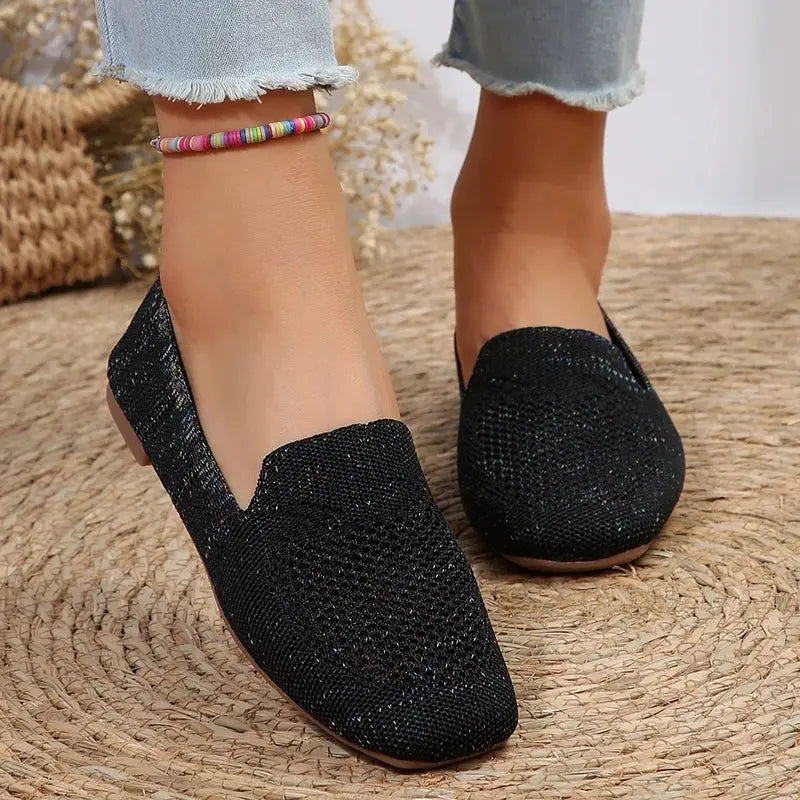 Comfortable White Slip On Women's Shoes