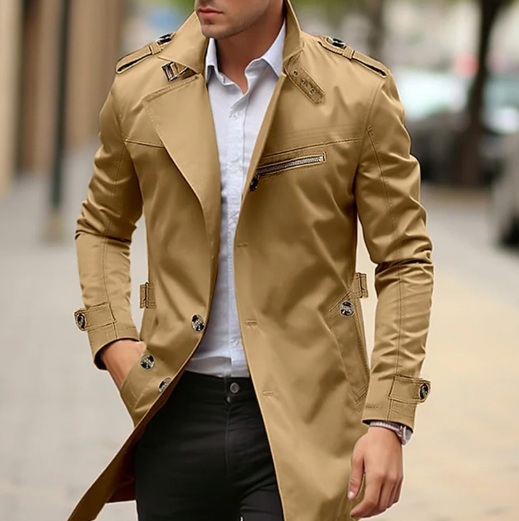 Men's Traditional Wool Overcoat