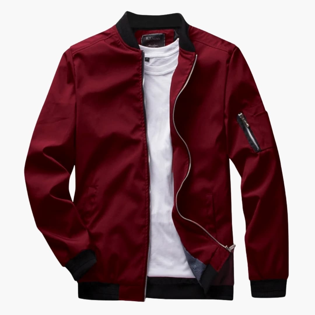 Classic Men's Zip Up Jacket with Pockets