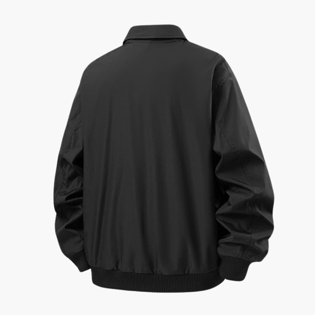 Men's Zip Up Jacket with Pockets and Fleece Lining