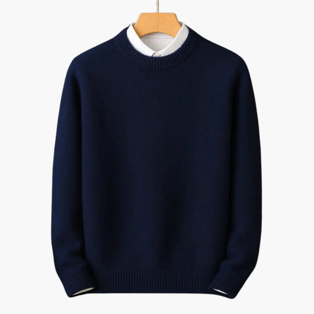 Classic Fit Men's Ribbed Knit Pullover Sweater