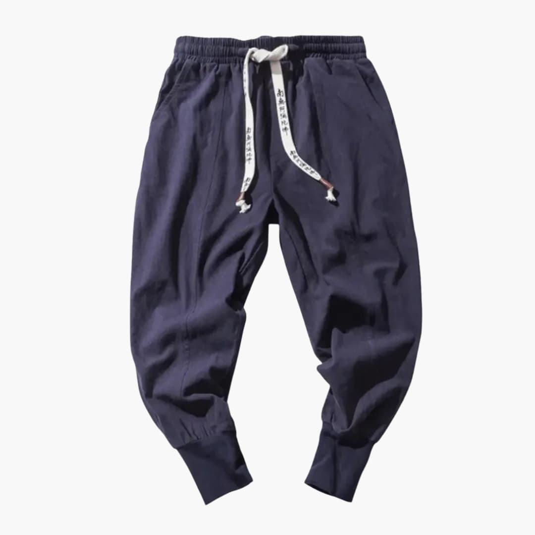 Relaxed Fit Men's Jogger Pants with Elastic Waist