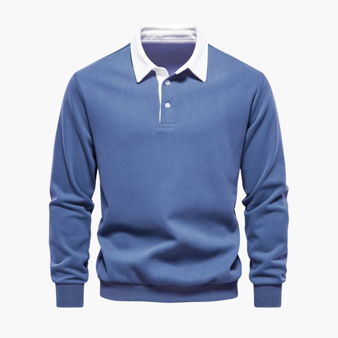 Classic Fit Men's Polo Shirt with Buttons