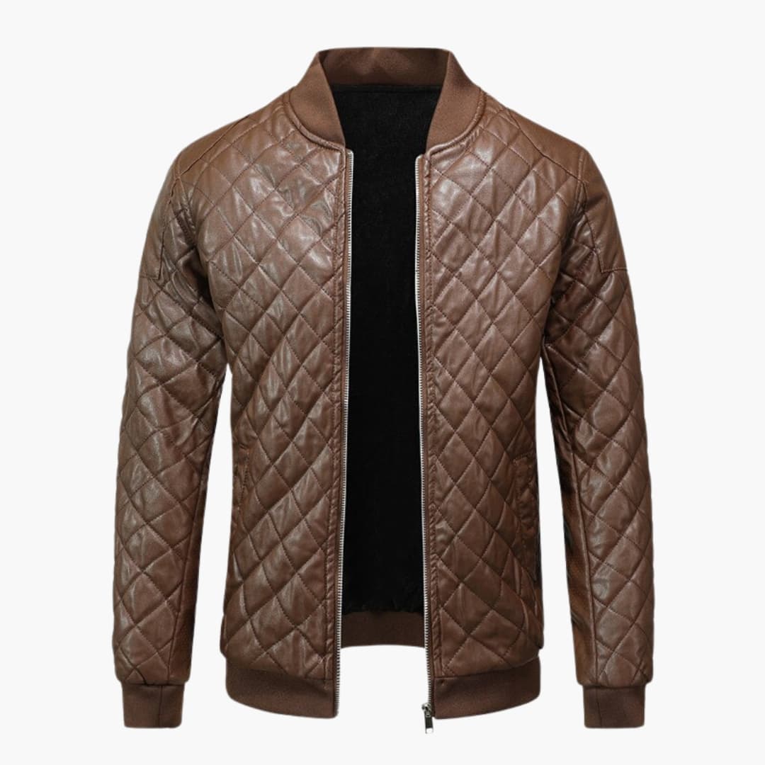 Men's Padded Zip Up Bomber Coat
