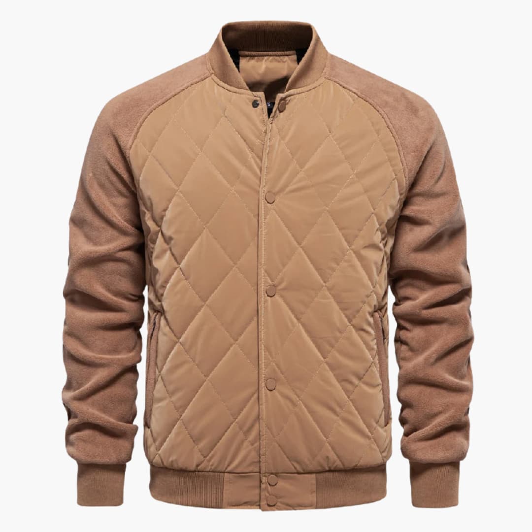Men's Classic Zip Jacket with Fitted Bottom