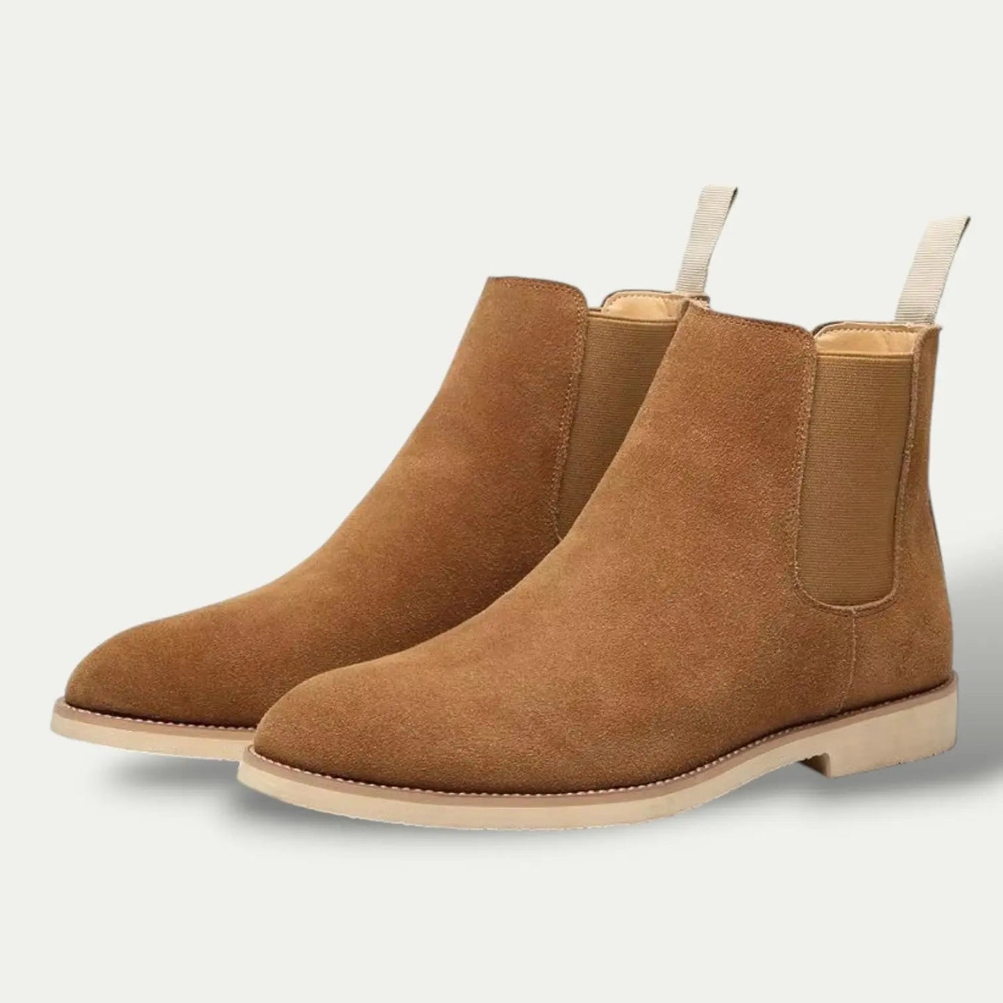 Authentic Suede Chelsea Leather Ankle Boots