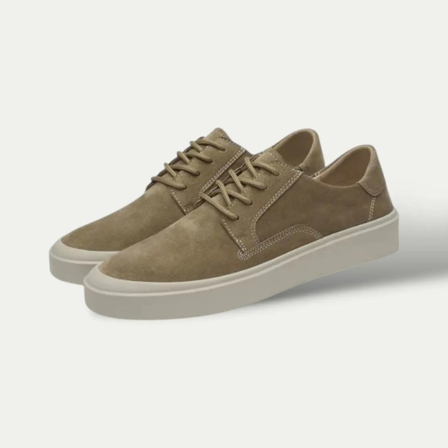 Brown Leather Casual Sneakers