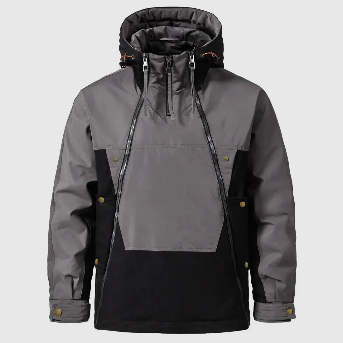 Casual Water-Resistant Padded Anorak Jacket