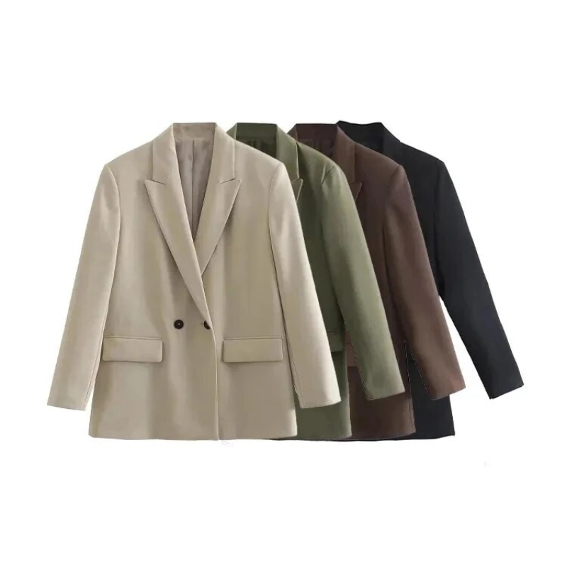 Relaxed Fit Women's Blazer Jacket