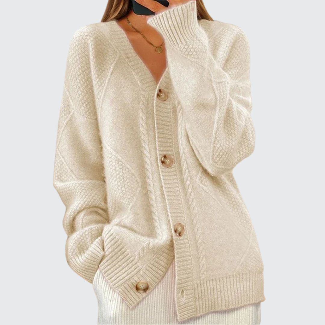 Classic Cozy Cable Knit Cardigan