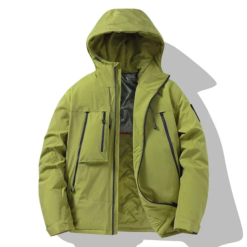 Comfortable Men's Hooded Waterproof Winter Jacket