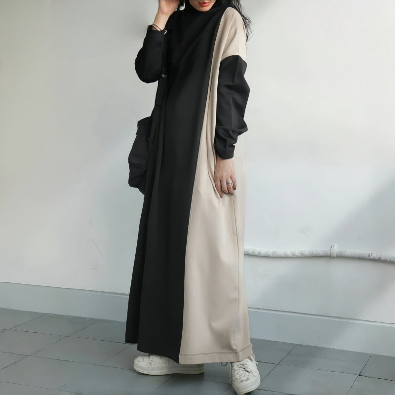Relaxed Fit Long Sleeve Maxi Dress for Women - Nocini
