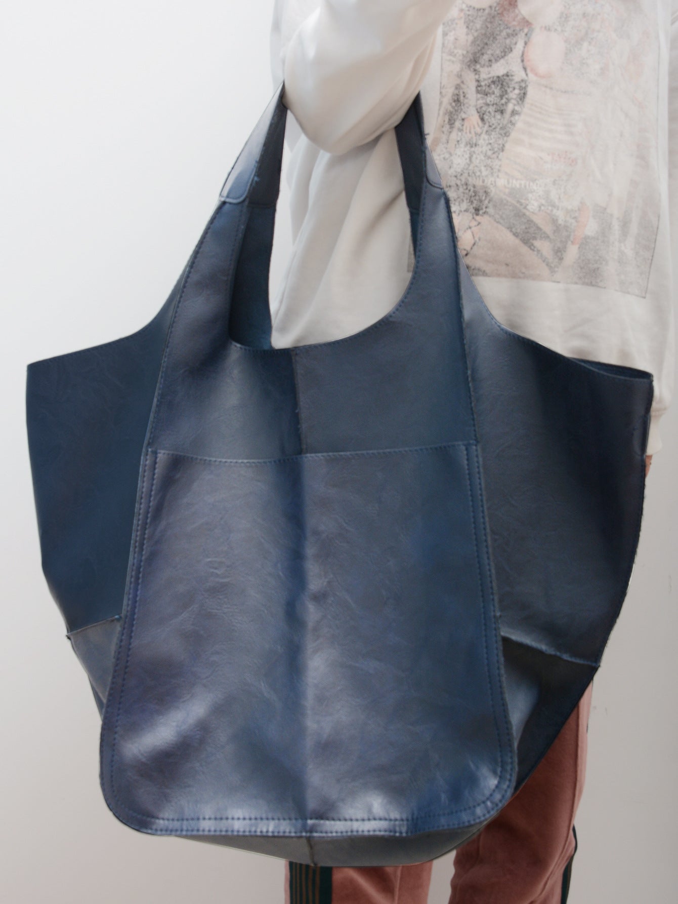 Large Classic Leather Tote Bag for Women