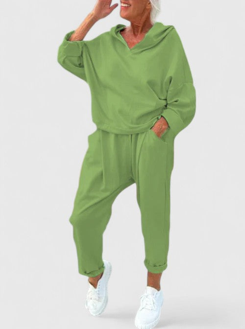 Cozy Fleece Hoodie Outfit Set