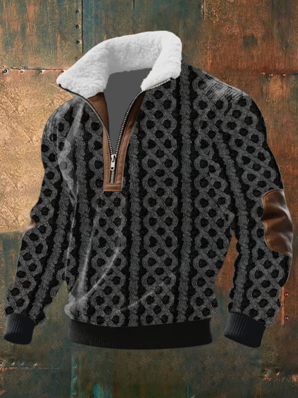 Warm Fleece Lined Hoodie Sweater - Olytrend