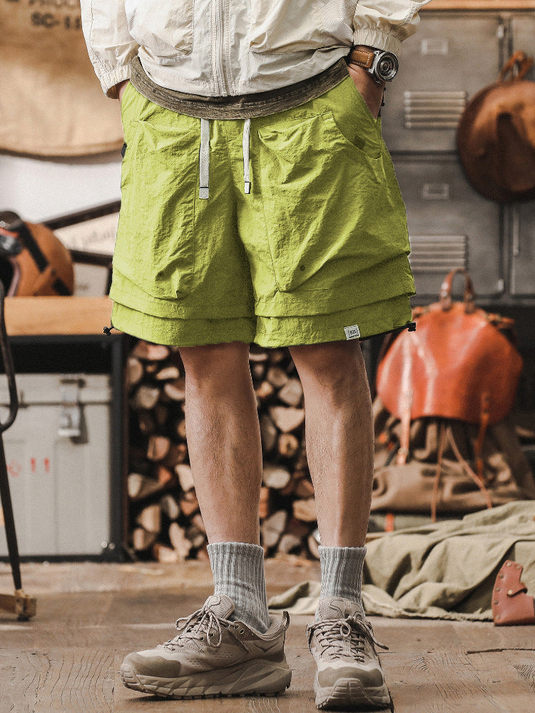 Men's Casual Shorts - Loose Fit - Moisture Wicking - Elastic Waist