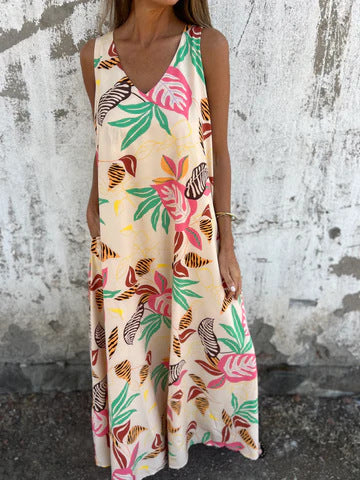 Summer Floral Maxi Dress for Women