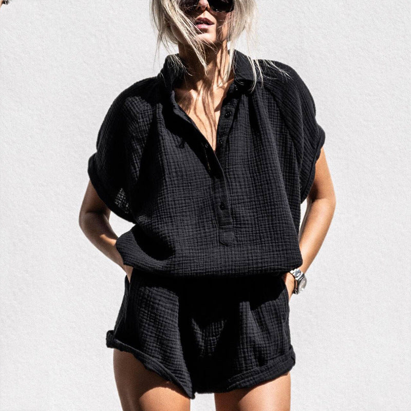 Soft Cotton Loungewear Set for Women - Nocini