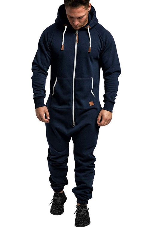 Hudson | Men's Warm Fleece Hoodie Jumpsuit