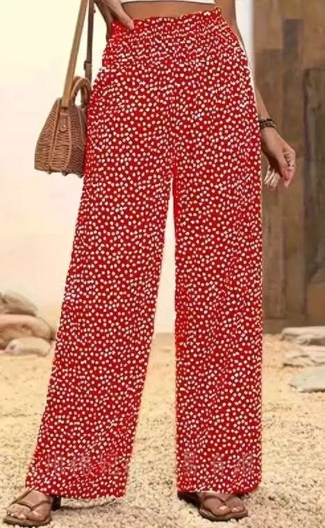 Comfy Women's Wide Leg Elastic Waist Pants