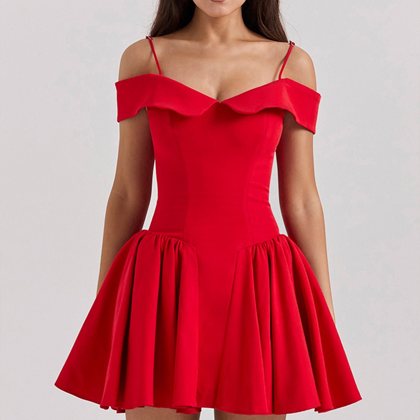 Women's Elegant Off Shoulder A-Line Dress
