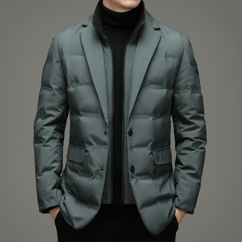 Waterproof Men's Jacket Insulated Quilted Fit
