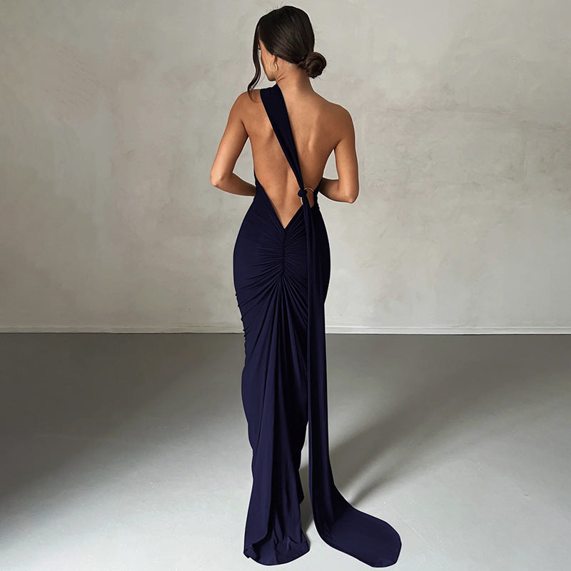 Sexy Long Sleeved Women's Party Gown