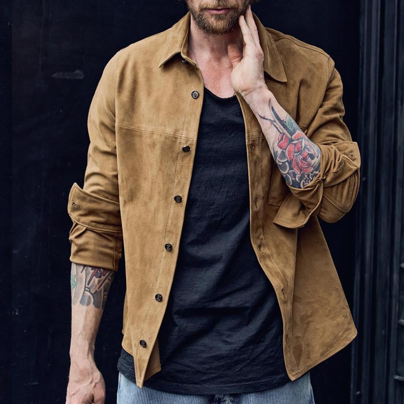 Casual Men's Soft Button Jacket - Nocini