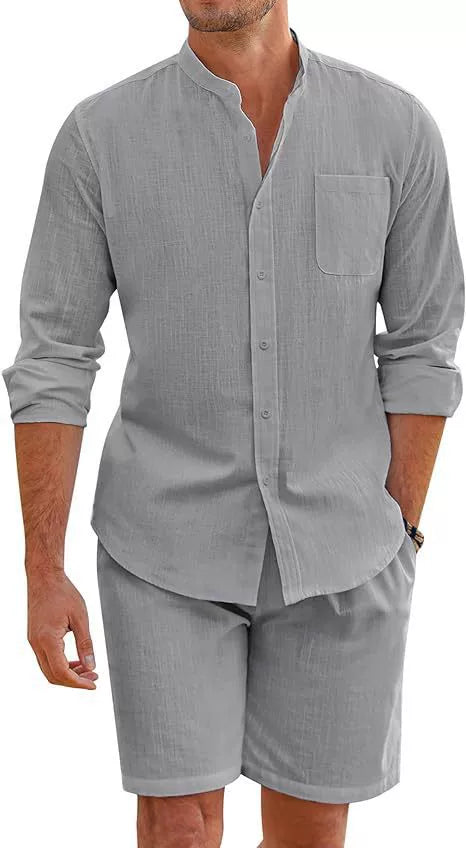 Casual Summer Shirt and Shorts Set